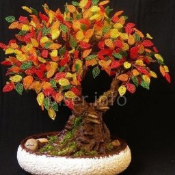 Осеннее дерево из бисера