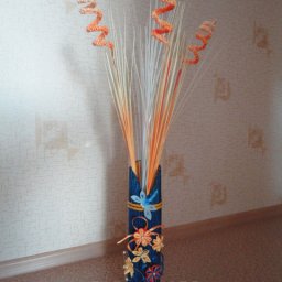 Ваза из газетных трубочек: мастер-класс