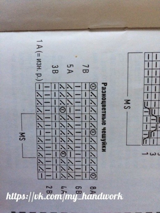 ​Невероятно красивый двухцветный узор