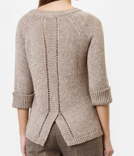 Очень красивый узор для пуловера спицами