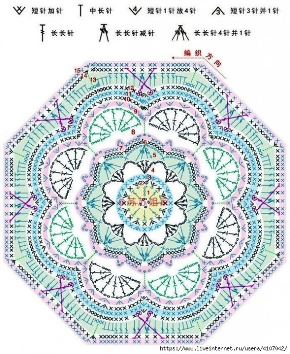 Плед изумительной красоты с разноцветными мотивами