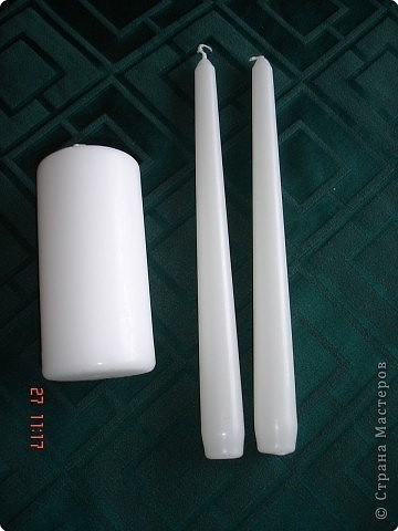 Свадебные свечи своими руками