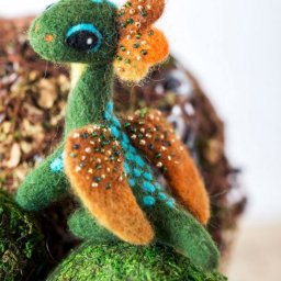 ​Валяная игрушка "Гоша-дракоша"