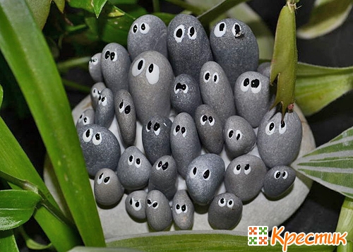 Идеи из камней разукрашенных и не только