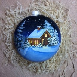 Елочные шарики с ручной росписью: идеи украшения ёлки к Рождеству