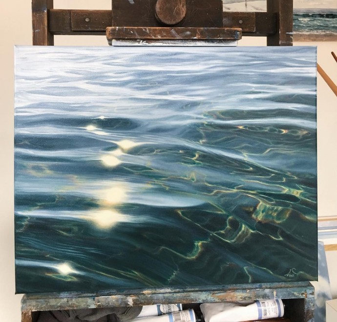 Художник Irina Cumberland: прохладное прикосновение воды в летнюю жару