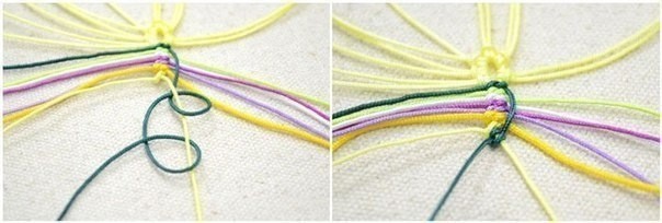 Цветок-макраме