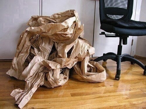 Корзина из бумаги Корзина из бумаги