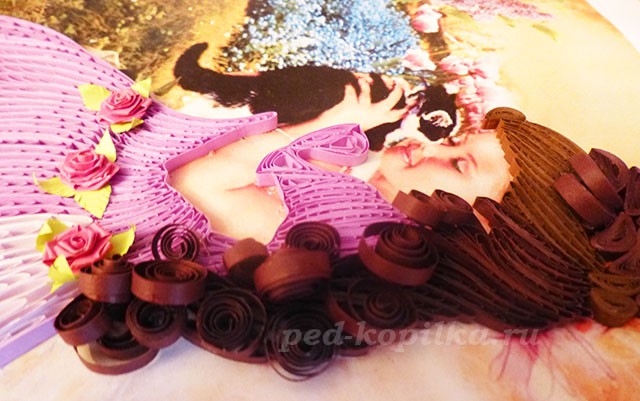 Картина в технике квиллинг: мастер-класс