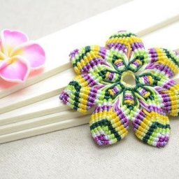 Цветок-макраме