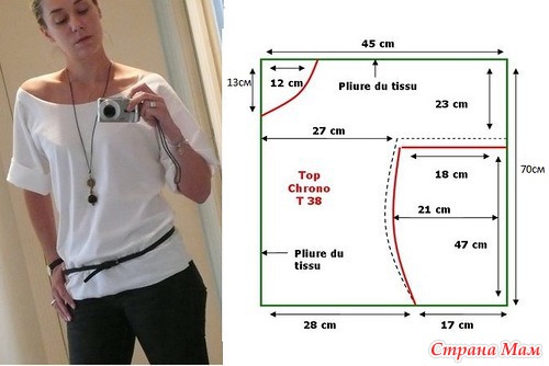 Летние блузки и туники с цельнокроенным рукавом: идеи и выкройки