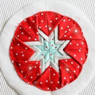 Лоскутная подставка под горячее