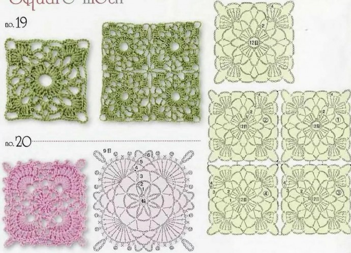 Узоры для ажурных вещей