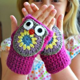 Забавные митенки с совами
