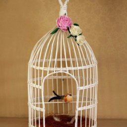 Клеточка из газетных трубочек