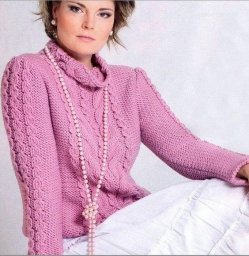 Красивый узор для нежного свитера