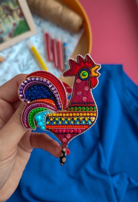 Минутка вдохновения: броши в стиле фолк