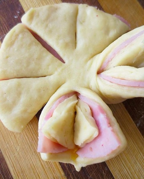 Снежинки из теста