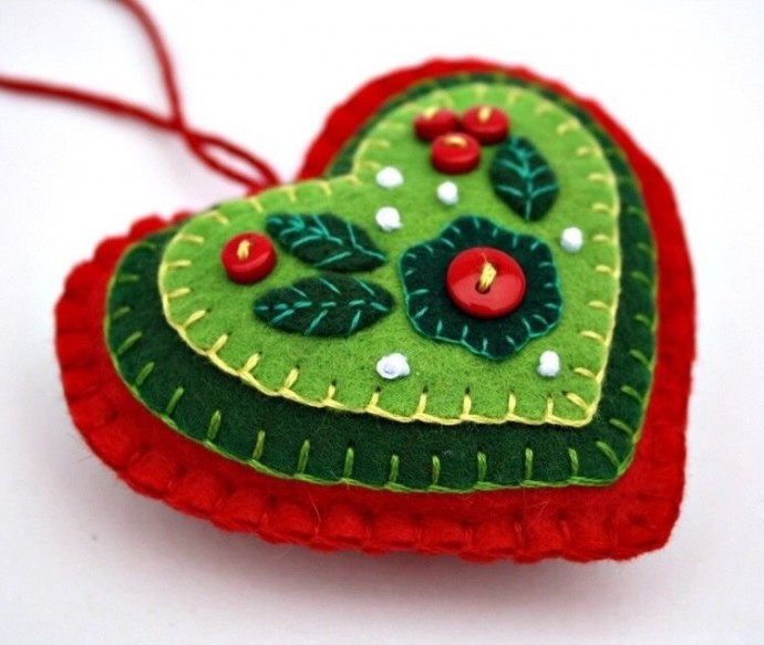 Фетровые сердечки
