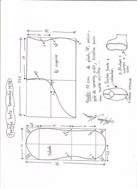 Домашние меховые сапожки