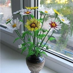 Как сделать ромашки из бисера: мастер-класс