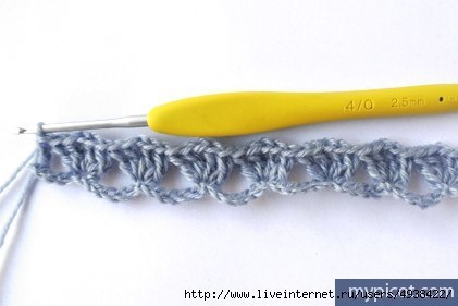 Разноцветный узор, вязаный крючком