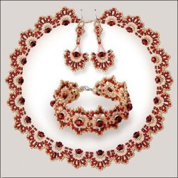 Шикарный комплект из бисера