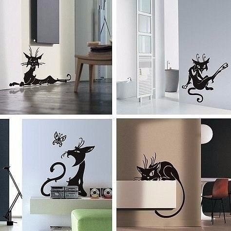 ​Трафареты кошек для декора