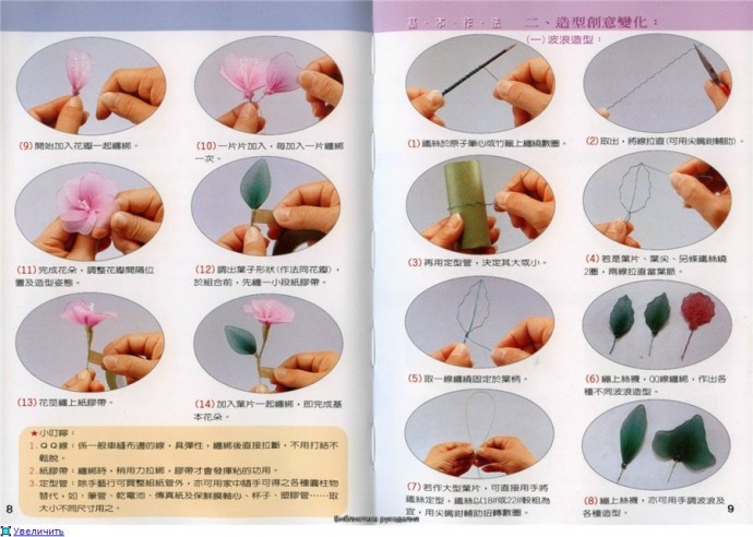 Делаем цветы из капрона