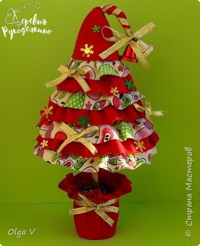 Елочка в оборочках: мастер-класс