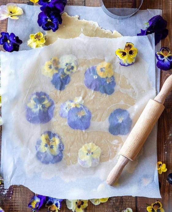 Как сделать красивое цветочное печенье