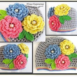 Красивейшие хлопковые шапочки для деток от солнца и не только: идеи