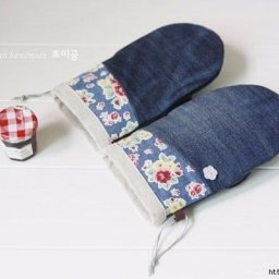 Шьем прихватки из старых джинсов