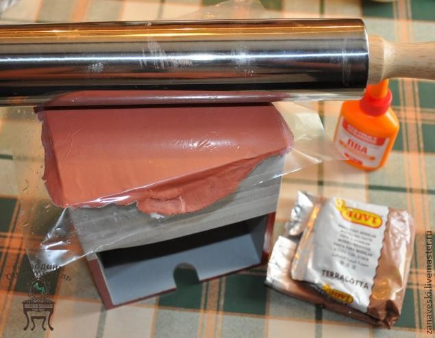 Мини-комодик в стиле burberry