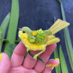 Очаровательные брошки-птички для весеннего образа