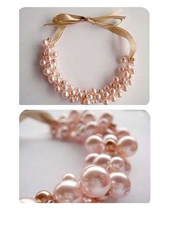 Очень красивое украшение из жемчуга