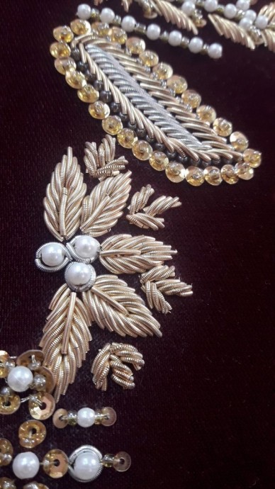 ​Золотистая вышивка с канителью: идеи для вышивального вдохновения