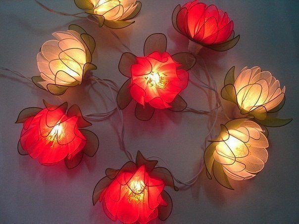 Букеты-ночники из капрона