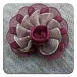 ​Цветок из полупрозрачных лент