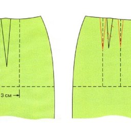 ​Корректировка выкройки при тонкой талии и широких бедрах