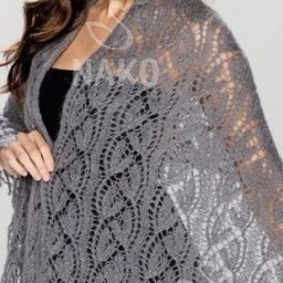 ​Ажурная накидка на плечи