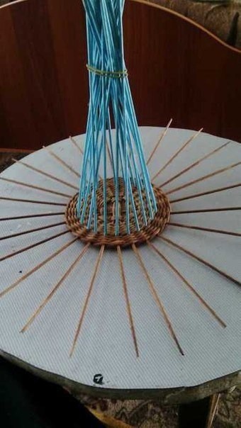 Плетение из газет "Чайный домик"