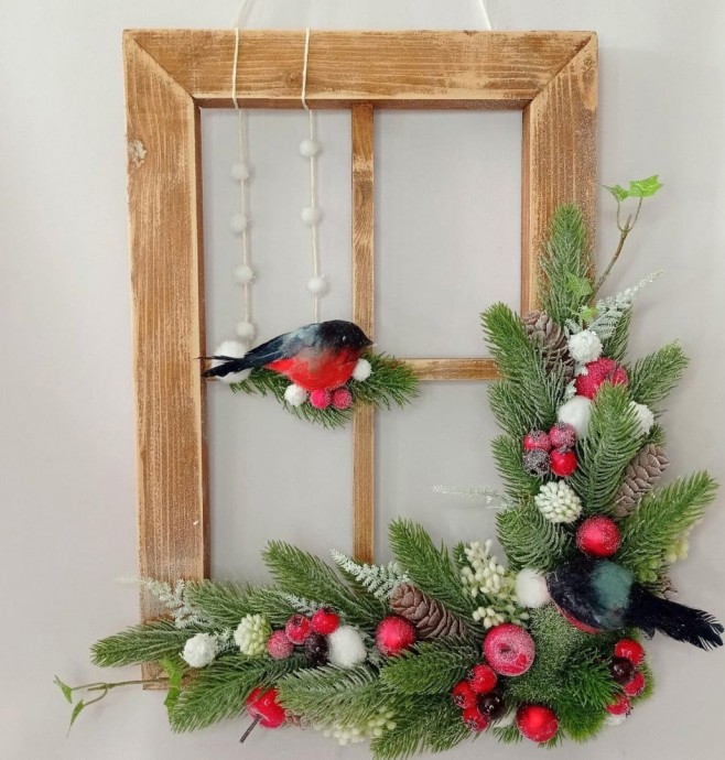 Прелестные окошечки с новогодним настроением