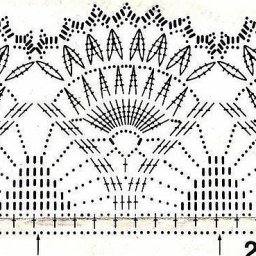 ​Красивые варианты каймы крючком