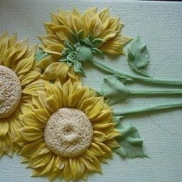 Лепим подсолнух из теста