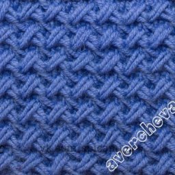 Очень плотный узор спицами с переплетениями