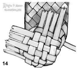 Плетем лапти из газетных трубочек Плетем лапти из газетных трубочек
