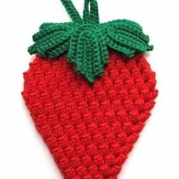 ​Прихватка в виде клубники