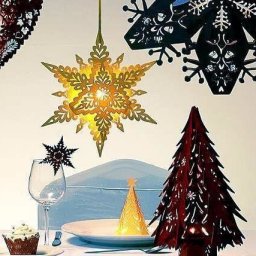 Снежинка для украшения интерьера