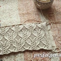Узор спицами изумительной красоты